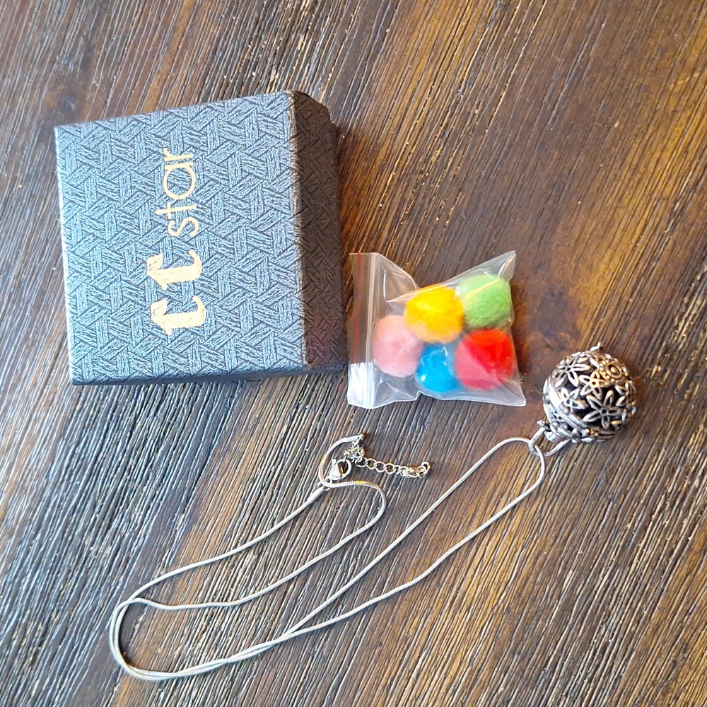 Lava stone Essential  oil necklace